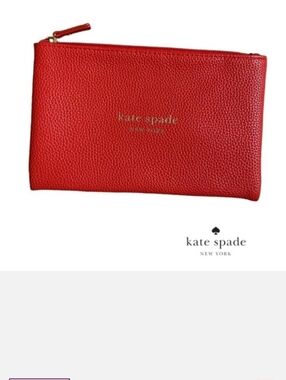 Kate Spade Signature Orange Pouch
